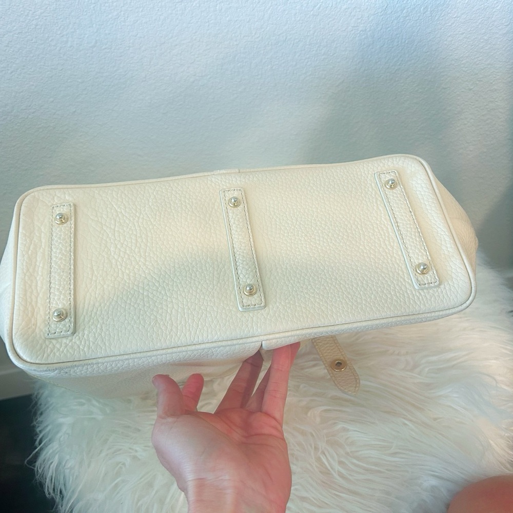 Dooney & Bourke Ivory Leather Large Tote - Picture 6 of 8